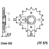 Reťazové koliečko JT JTF 575-15 15T, 520